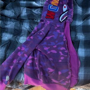 Purple Bape Hoodie